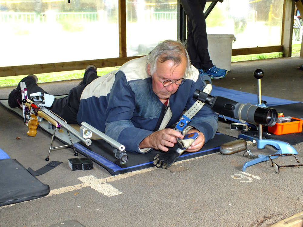 Photograph shows Ian Abbotts deep in thought as he readies himself for the task ahead.