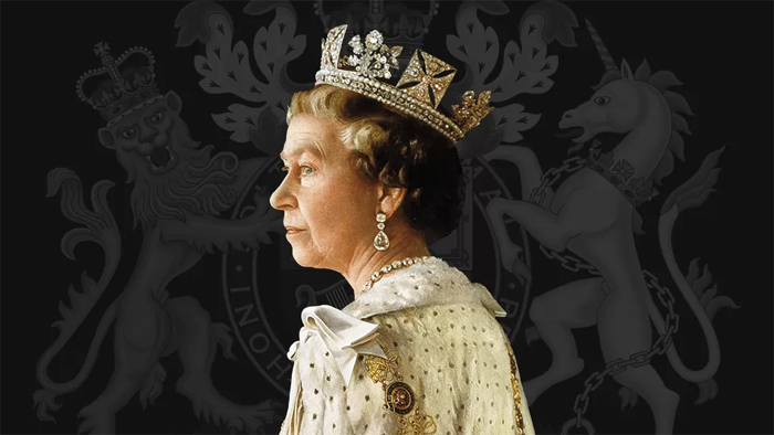 photograph shows Queen Elizabeth II.