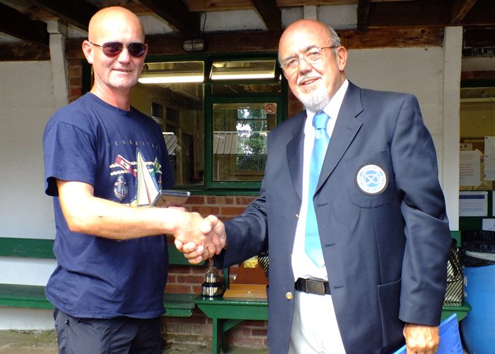 Photograph shows SSRA Chairman - Richard Tilstone (pictured right), presenting Medal to Paul Watkiss (pictured left).