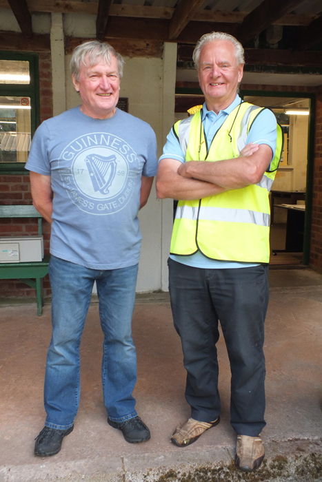 Photograph shows SSRA Secretary Alan Boyles (pictured left) and Tony Errington (pictured right).
