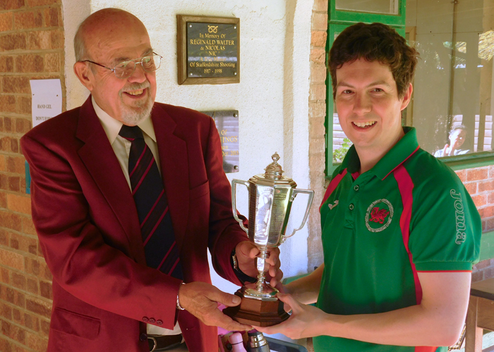 Photograph shows SSRA Chairman - Richard Tilstone (pictured left), presenting the Albert Greatrex Cup to Richard Hemingway (pictured right).