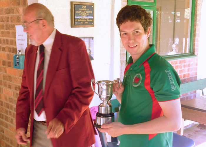 Photograph shows SSRA Chairman - Richard Tilstone (pictured left), presenting the Association Cup to Richard Hemingway (pictured right).