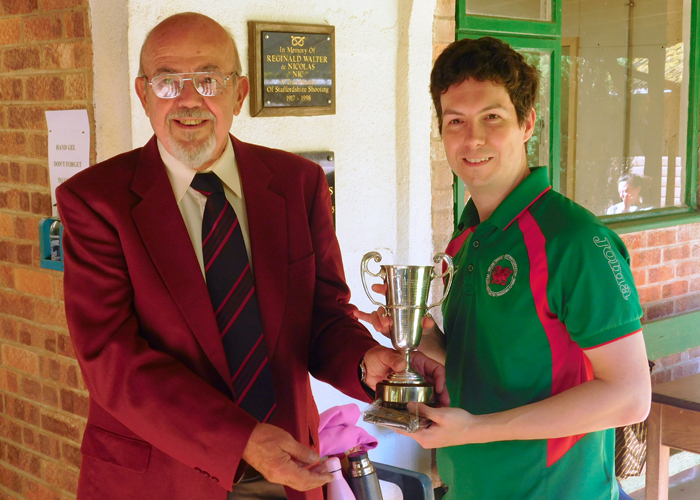 Photograph shows SSRA Chairman - Richard Tilstone (pictured left), presenting the Miniature Rifle Cup to Richard Hemingway (pictured right).