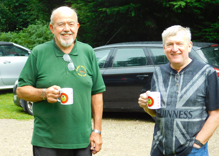 Photograph shows that you can always find time for a brew even when it's busy - as Richard Tilstone (pictured left) and Alan Boyles (pictured right) prove so well.