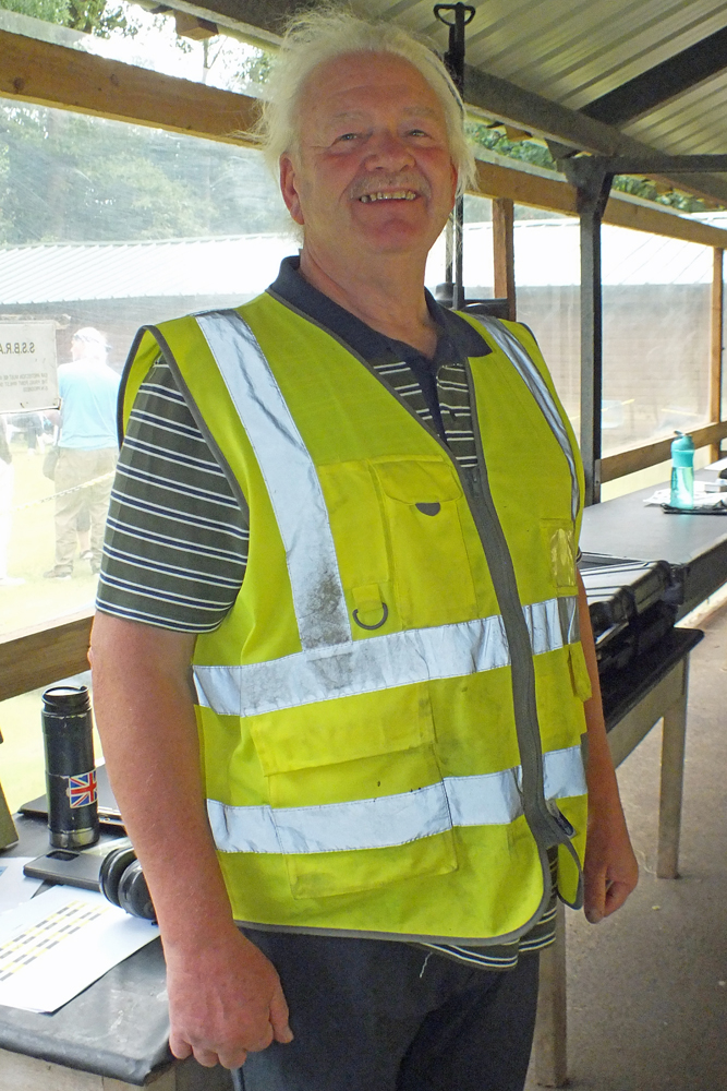 Photograph shows SSRA Vice-Chairman/Range Officer Craig Howell on the firing line, awaiting the competitors' arrival.