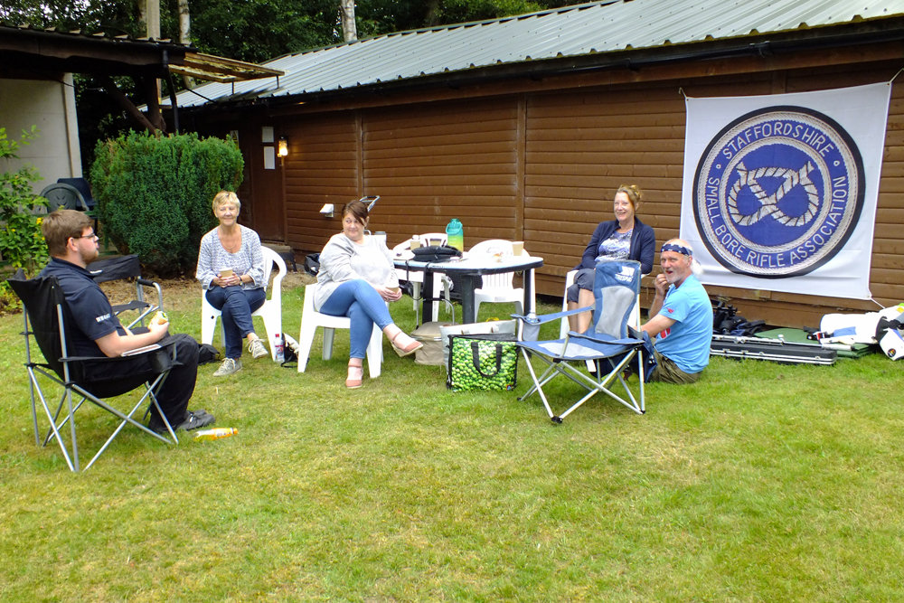 Photograph reflects the calm, serene and restful surroundings of the Chipperfield Ranges, as a group of pals take time to enjoy some refreshments.