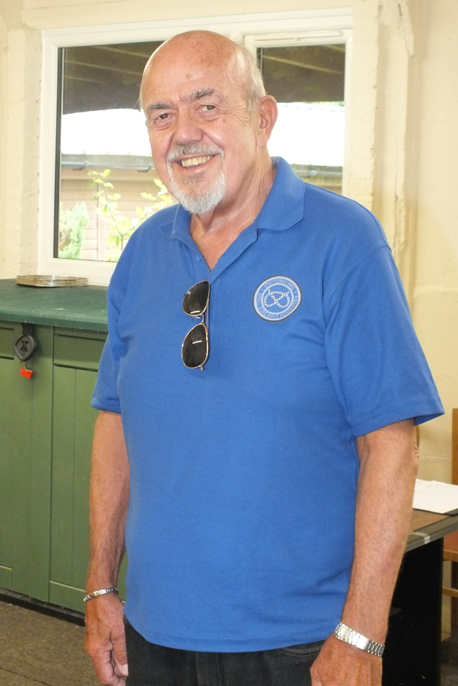 Photograph shows a very contented SSRA Chariman Richard Tilstone, as he keeps a watchful eye on proceedings.