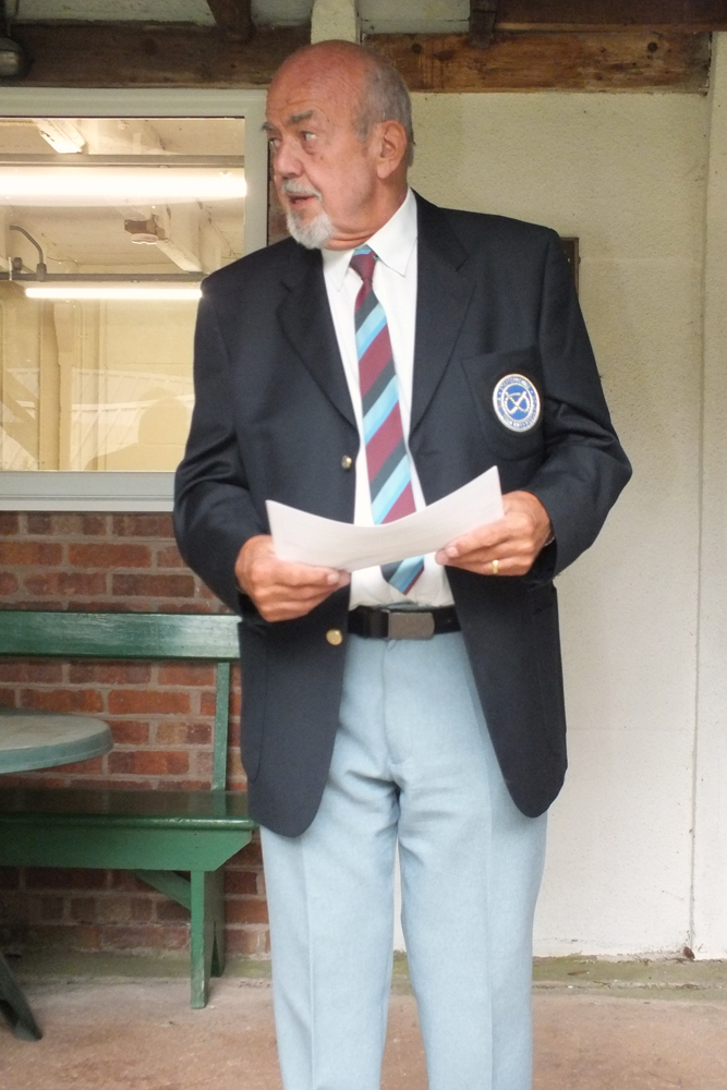 Photograph shows SSRA Chairman Richard Tilstone giving his closing speech.