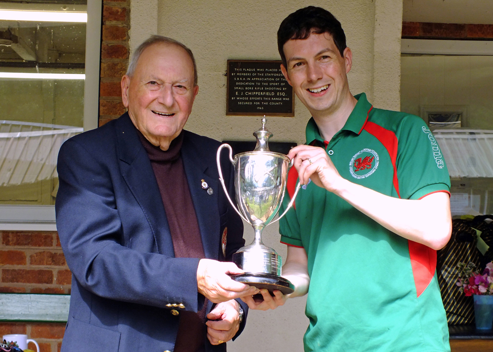 Photograph shows SSRA President - Mike B.P. Willcox (pictured left), presenting the Michelin Cup for 2025 to Richard Hemingway (pictured right).