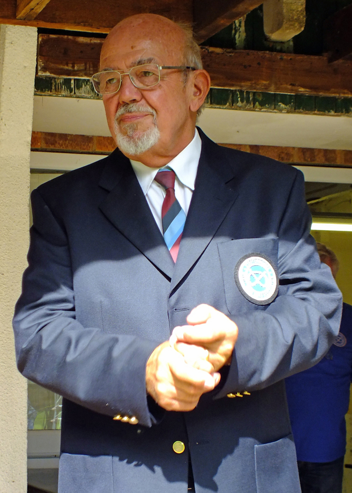 Photograph shows SSRA Chairman Richard Tilstone giving his closing speech.