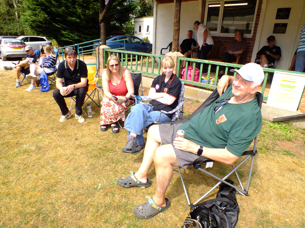 Photograph shows another group of pals enjoying their downtime as the competition ends. Bring on the results!